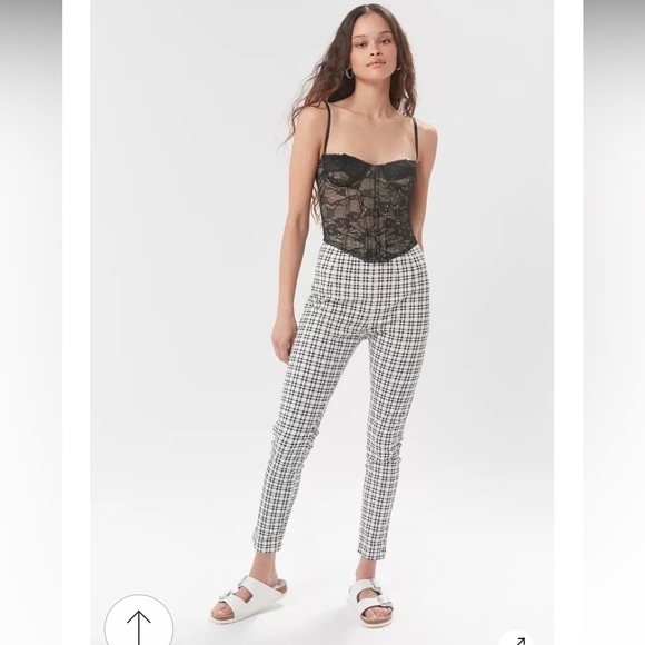 UO Dove plaid stretchy pin-up pants - Picture 6 of 16
